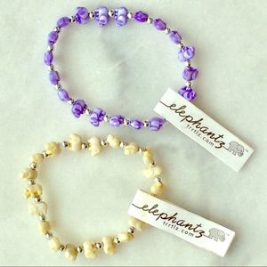 🐘Two Kids Elephantz Elastic Beaded Bracelets🐘